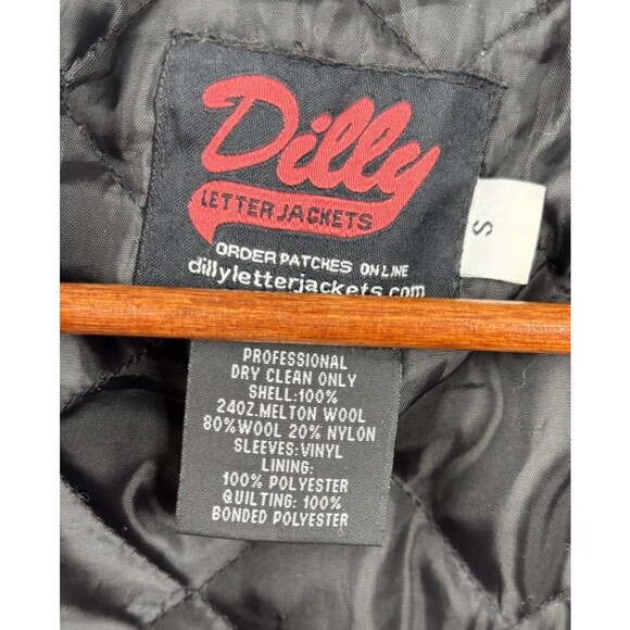 Dilly Letterman Sports Varsity Jacket Blue W/ Blue Arms - Mens Women Size Small - Picture 7 of 7